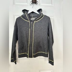 Old Navy Gray Hoodie with Yellow Accents